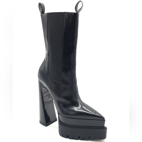 ONE BOOT ONLY Versace Aevitas Pointed-toe Platform Boots Women Size 9.5 EU 40.5 - Picture 12 of 13